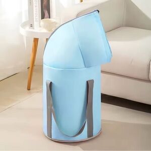 Portable Foot Bath Tub Foldable Insulation Soaking Bucket Foot Care Blue